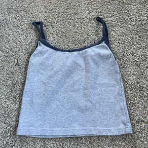 Super cute grey and navy blue tank top from brandy Melville